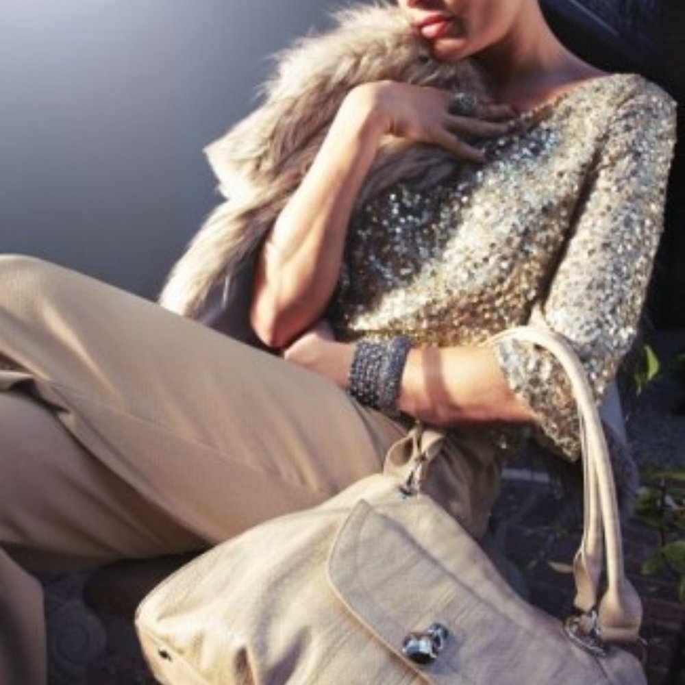 JLO Silver Sequin top Jennifer Lopez sparkle